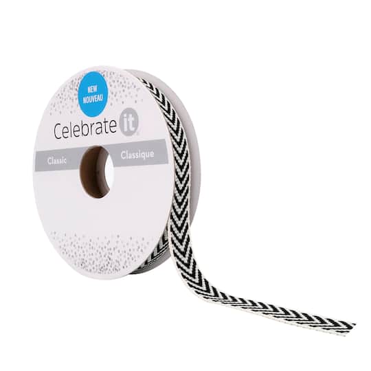 12 Pack: 3/8" x 7yd. Chevron Ribbon by Celebrate It™